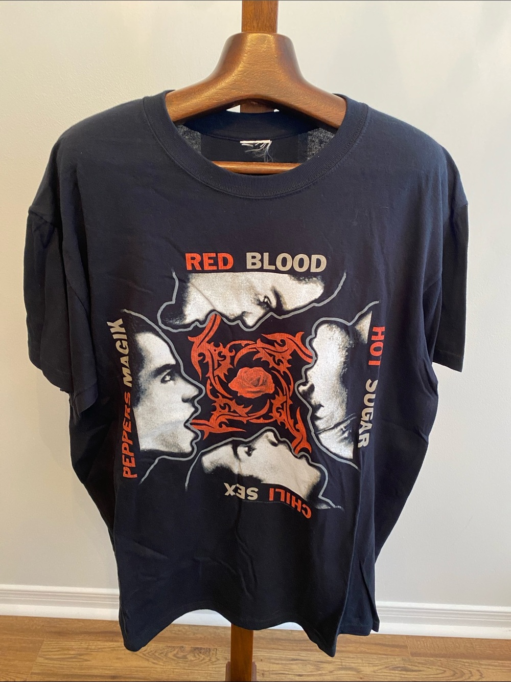Red Hot Chili Peppers Black Red Graphic Short-Sleeve Men's Tee